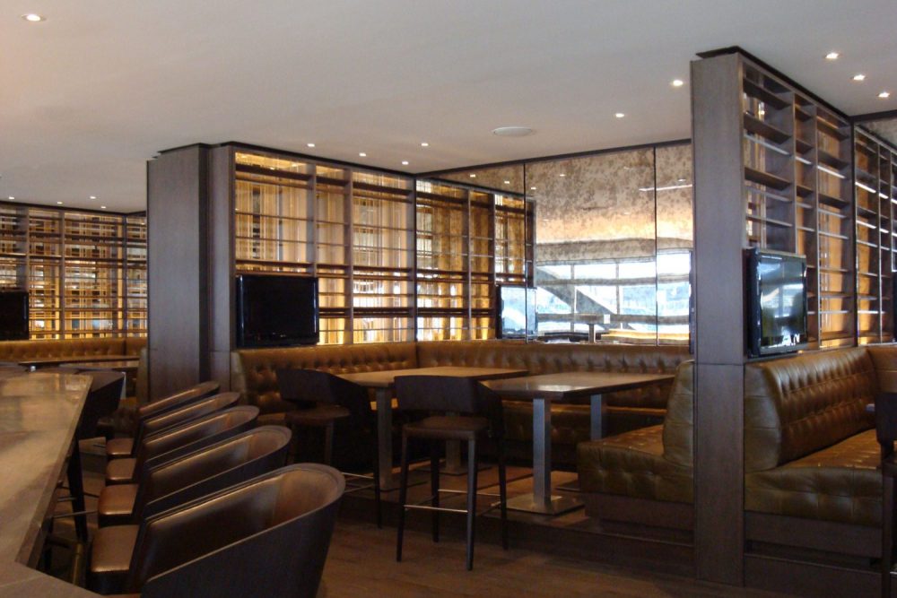 Bar Banquettes at The Green Room at MetLife Stadium